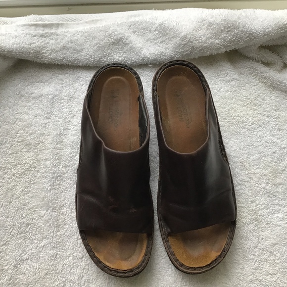 Naot Shoes - NAOT Roma Matt Dark brown Leather Sandals